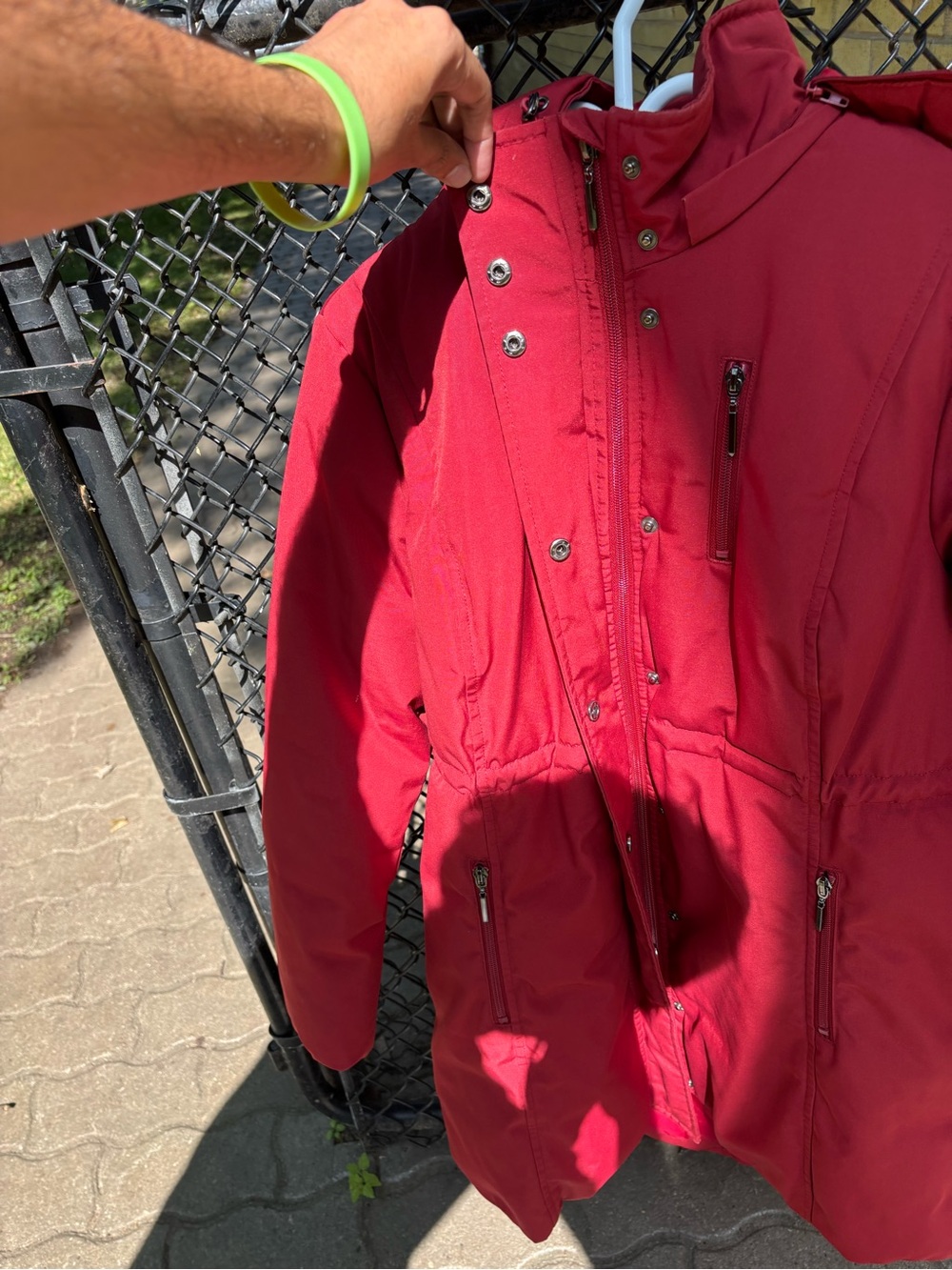 Red Winter Coat in good condition - Picture 4 of 8